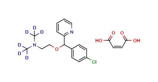 (+/-)-Carbinoxamine D6 Maleate (N,N-dimethyl-d6)