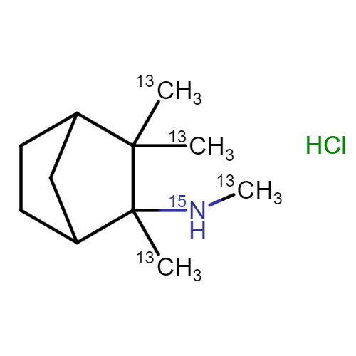 (+/-)-Mecamylamine-[13C4,15N] Hydrochloride