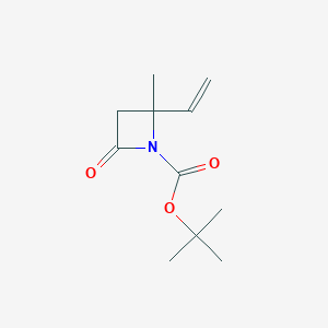 (+/-)-tert-Butyl-2-methyl-4-oxo-2-vinylazetidine-1-carboxylate