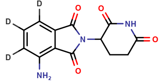 (±)-Pomalidomide-d3 (phthalimide-4,5,6-d3)