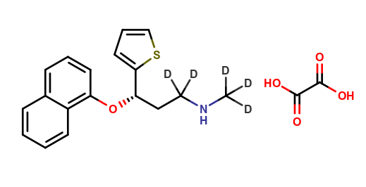(±)-Duloxetine-d5 Oxalate (N-methyl-d3; propanamine-d2)