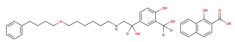 (±)-Salmeterol-d3 Xinafoate (3-hydroxymethyl-d2;α-d1)