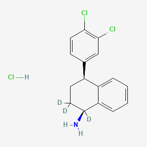 (±)-cis-N-Desmethylsertraline-1,2,2-d3 HCl