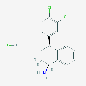 (±)-trans-N-Desmethylsertraline-1,2,2-d3 HCl
