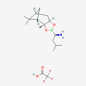 (αR)-(1S,2S,3R,5S)-Pinanediol-1-amino-3-methylbutane-1-boronate Trifluoroacetic Acid Salt
