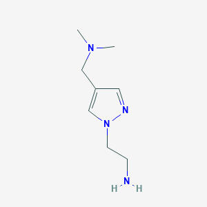 {[1-(2-aminoethyl)-1H-pyrazol-4-yl]methyl}dimethylamine