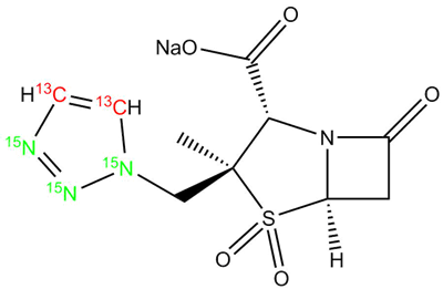 [13C2, 15N3]-Tazobactam sodium salt