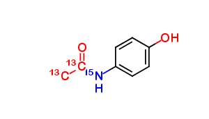 N-(4-Hydroxyphenyl)-acetamide 13C2,15N