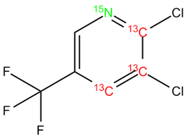 2,3-Dichloro-5-trifluoromethylpyridine 13C3, 15N