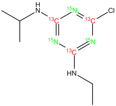 Atrazine 13C3,15N3