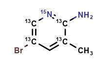 [13C4, 15N]-2-Amino-3-methyl-5-bromopyridine