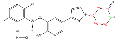 Crizotinib metabolite hydrochloride 13C5, 15N