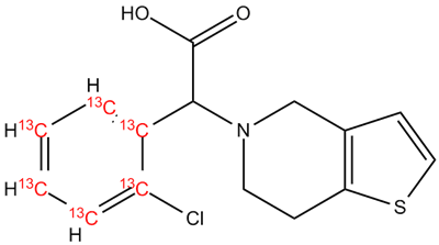 Clopidogrel carboxylic acid, racemic mixture 13C6