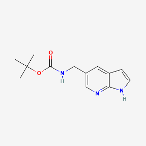 (1H-Pyrrolo[2,3-b]pyridin-5-ylmethyl)-carbamic acid tert-butyl ester