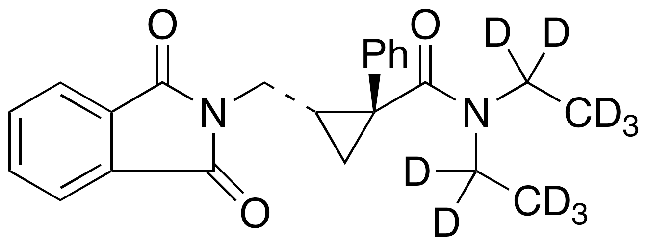 (1R,2S)-2-[(1,3-Dihydro-1,3-dioxo-2H-isoindol-2-yl)methyl]-N,N-diethyl-1-phenylcyclopropanecarboxamide-d10