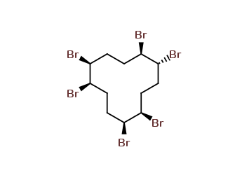 (1R,2S,5R,6R,9R,10S)-rel-1,2,5,6,9,10-Hexabromocyclododecane