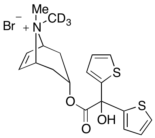 (1R,3S,5S)-3-(2-Hydroxy-2,2-di(thiophen-2-yl)acetoxy)-8,8-dimethyl-d3-8-azabicyclo[3.2.1]oct-6-en-8-ium Bromide