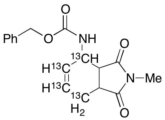 (2,3,3a,4,7,7a-Hexahydro-2-methyl-1,3-dioxo-1H-isoindol-4-yl)carbamic Acid Phenylmethyl Ester-13C4