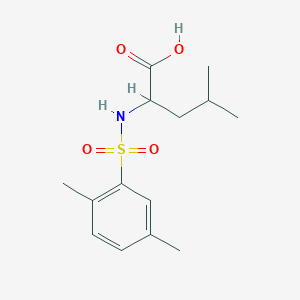 ((2,5-Dimethylphenyl)sulfonyl)leucine