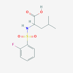 ((2-Fluorophenyl)sulfonyl)leucine