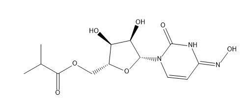 ((2R,3S,4R,5R)-3,4-dihydroxy-5-((Z)-4(hydroxyimino)-2-oxo-3,4-dihydropyrimidin-1(2H)-yl)tetrahydrofuran-2-yl)methyl isobutyrate