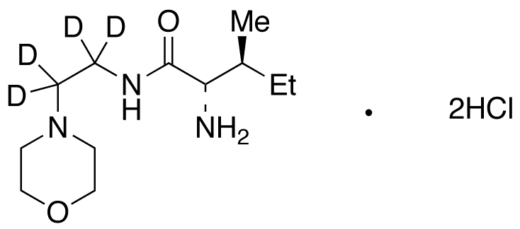 (2S,3S)-2-Amino-3-methyl-N-[2-(4-morpholinyl)ethyl]pentanamide-d4 Hydrochloride