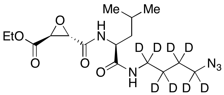 (2S,3S)-3-[[[(1S)-1-[[(4-Azidobutyl)amino]carbonyl]-3-methylbutyl]amino]carbonyl]-2-oxiranecarboxylic Acid Ethyl Ester-d8