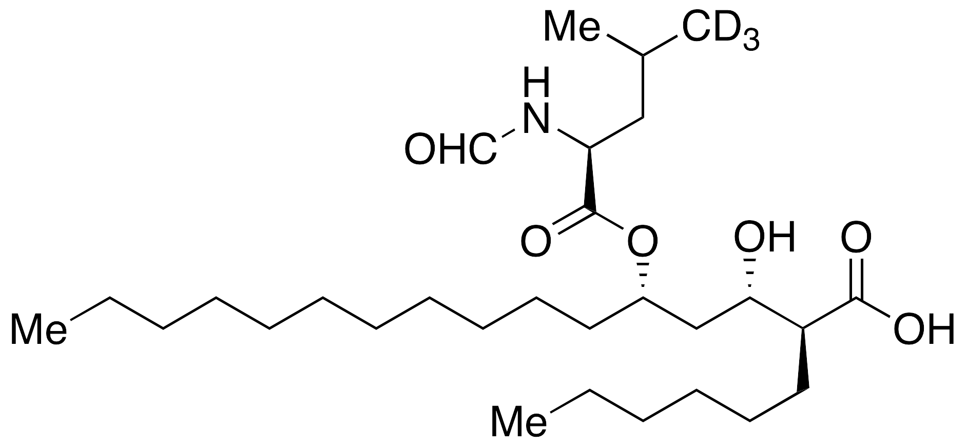 (2S,3S,5S)-5-[(N-Formyl-L-leucyl)oxy]-2-hexyl-3-hydroxyhexadecanoic Acid-d3(Mixture of Diastereomers)
