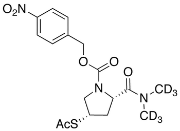 (2S,4S)-4-(Acetylthio)-2-[(dimethylamino)carbonyl]-1-pyrrolidinecarboxylic Acid 4-Nitrobenzyl Ester-d6