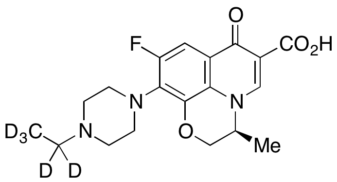 (3S)-10-(4-Ethyl-1-piperazinyl)-9-fluoro-2,3-dihydro-3-methyl-7-oxo-7H-pyrido[1,2,3-de]-1,4-benzoxazine-6-carboxylic Acid-d5(Levofloxacin Impurity)