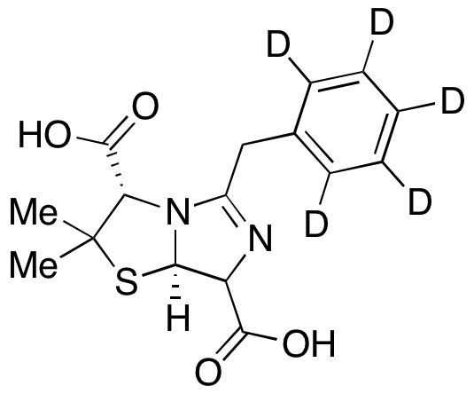 (3S,7aR)-2,3,7,7a-Tetrahydro-2,2-dimethyl-5-(phenylmethyl)-imidazo[5,1-b]thiazole-3,7-dicarboxylic Acid-d5