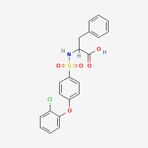((4-(2-Chlorophenoxy)phenyl)sulfonyl)phenylalanine