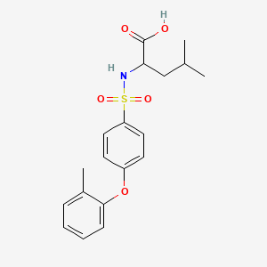 ((4-(o-Tolyloxy)phenyl)sulfonyl)leucine