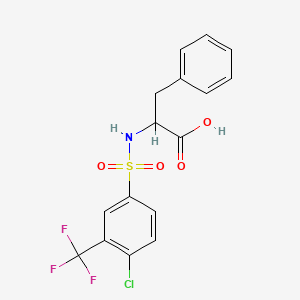 ((4-Chloro-3-(trifluoromethyl)phenyl)sulfonyl)phenylalanine