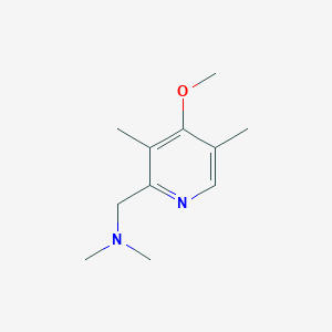 [(4-Methoxy-3,5-dimethylpyridin-2-yl)methyl]dimethylamine