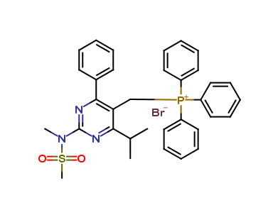 ((4-isopropyl-2-(N-methylmethylsulfonamido)-6-phenylpyrimidin-5-yl)methyl)triphenylphosphonium bromi