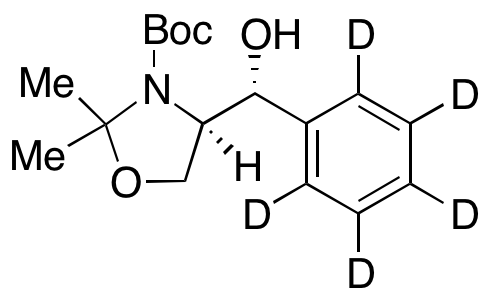 (4R)-4-[(R)-Hydroxyphenylmethyl]-2,2-dimethyl-3-oxazolidinecarboxylic Acid-d5 1,1-Dimethylethyl Ester
