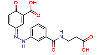 ((E)-5-((m-[(2-carboxyethyl)carbamoyl]phenyl)azo)-2-salicylic acid)