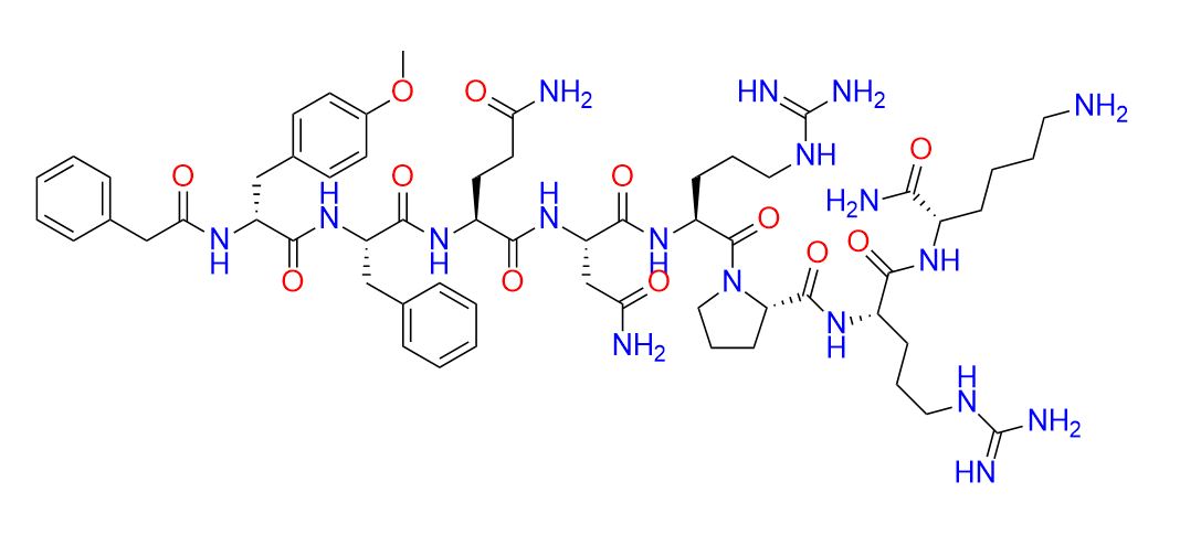 [Phenylacetyl1, O-Me-D-Tyr2, Arg6,8, Lys9]-Vasopressin amide