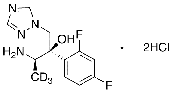 (αR)-α-[(1R)-1-Aminoethyl]-α-(2,4-difluorophenyl)-1H-1,2,4-triazole-1-ethanol-d3 Dihydrochloride