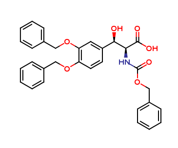 (βR)-β-Hydroxy-3-(phenylmethoxy)-N-[(phenylmethoxy)carbonyl]-O-(phenylmethyl)-L-tyrosine