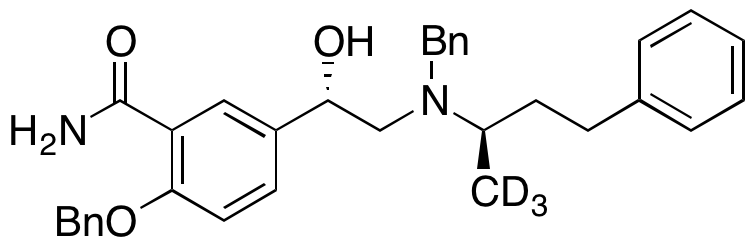 [S-(R*,S*)]-5-[1-Hydroxy-2-[(1-methyl-3-phenylpropyl)(phenylmethyl)amino]ethyl]-2-(phenylmethoxy)benzamide-d3