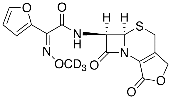 (aZ)-a-(Methoxyimino)-N-[(5aR,6R)-1,4,5a,6-tetrahydro-1,7-dioxo-3H,7H-azeto[2,1-b]furo[3,4-d][1,3]thiazin-6-yl]-2-furanacetamide-d3