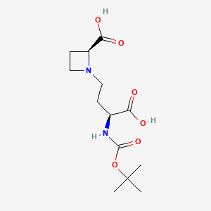 (aS,2S)-2-Carboxy-a-[[(1,1-dimethylethoxy)carbonyl]amino]-1-azetidinebutanoic Acid