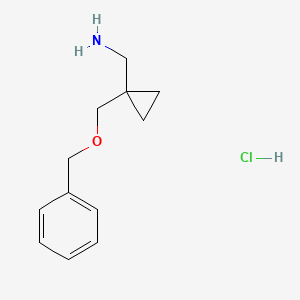 (1-((Benzyloxy)methyl)cyclopropyl)methanamine hydrochloride