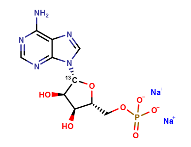 [1'-13C]adenosine 5'-monophosphate (disodium salt)