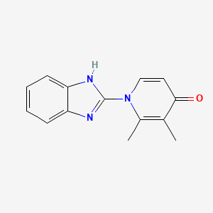 
1-(1H-benzo[d]imidazol-2-yl)-2,3-dimethylpyridin-4(1H)-one