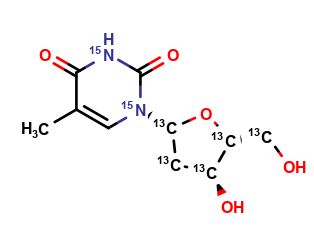 [1',2',3',4',5'-13C5;1,3-15N2]thymidine
