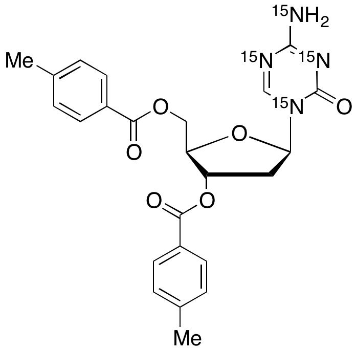 1-(2’-Deoxy-3’,5’-di-O-toluoyl-b-D-ribofuranosyl)-2-oxo-4-amino-1,2-dihydro-1,3,5-triazine-15N4