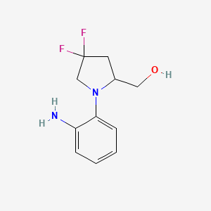 (1-(2-Aminophenyl)-4,4-difluoropyrrolidin-2-yl)methanol